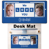 We love you grandad 2 photo dark blue white