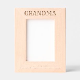 We Love You Grandma Etched Frames