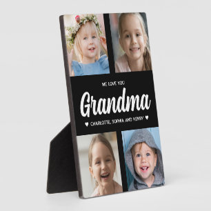 We Love You Grandma Family Keepsake Photo Collage  Plaque