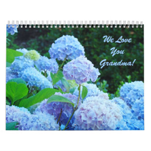 We Love You Grandma Floral gift Calendars Flowers