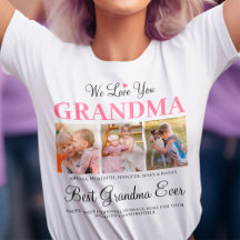 We Love You GRANDMA from Grandkids Photo Collage