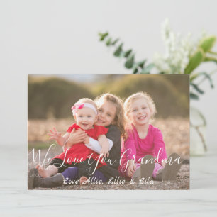 We Love you Grandma Mother's Day Card