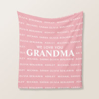 We Love You Grandma Personalised Kids Names