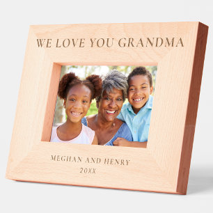 We Love You Grandma Personalised Photo Frame Gift
