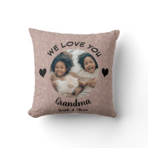 We love you Grandma personalised photo keepsake