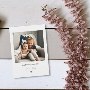 We Love You Grandma Photo Card from Grandkids