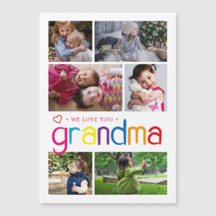 We Love You Grandma Photo Collage