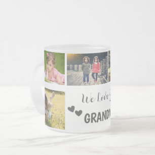 We Love You Grandma Photo Collage Mug