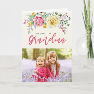 We Love You, Grandma Photo Greeting Card