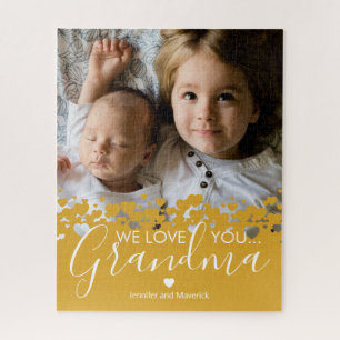 We Love You Grandma Photo Jigsaw Puzzle