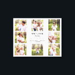 We love You Grandpa & Grandma Photo Collage Canvas<br><div class="desc">We love you Grandpa & Grandma Photo Collage.  8 photos.  Customise.  Neutral Background.  Canvas.</div>