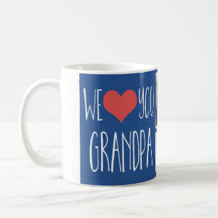 We love you Grandpa multi photo mug