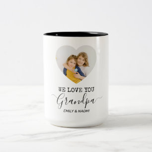 We Love You Grandpa   Personalised Coffee Mug