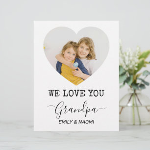 We Love You Grandpa   Personalised Letterhead