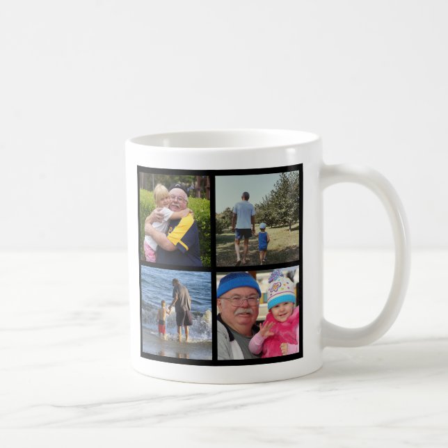 We love you Grandpa Personalised Photo Collage Coffee Mug (Right)