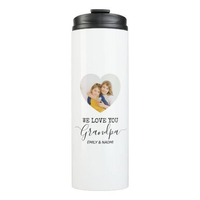 We Love You Grandpa | Personalised Thermal Tumbler (Front)