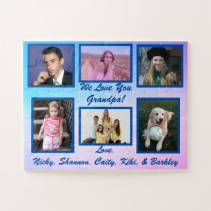 "We Love you Grandpa" Photo Gift Jigsaw Puzzle