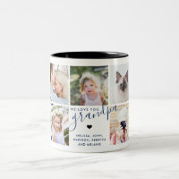 We love You Grandpa | Photo Gift Navy Blue