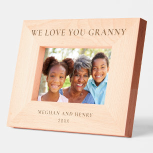 We Love You Granny Personalised Photo Frame Gift