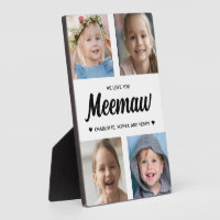 We Love You Meemaw Family Keepsake Photo Collage 