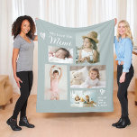 We Love You Mimi Grandkids Photo Collage Keepsake Fleece Blanket<br><div class="desc">Simple and so sweet and thoughtful, this custom blanket says "We Love you Mimi" in trendy modern typefaces along with the children's names. A stylishly arrange collage that includes 5 of your chosen photos makes a wonderful keepsake to treasure through the years. Handdrawn doodle hearts accent the design to add...</div>