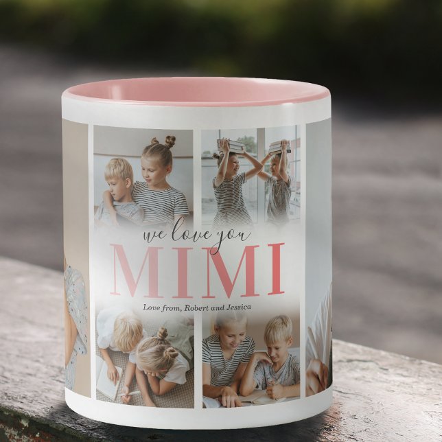 We Love You Mimi Photo Collage Mug (Creator Uploaded)
