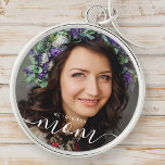 We Love You Mom Modern Classic Photo Key Ring<br><div class="desc">This simple and classic design is composed of sans serif and playful cursive typography and add a custom photo. Change "Mom" to mother,  mama,   mum etc.</div>