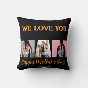 We Love You Mom-Throw Pillow gold 2026
