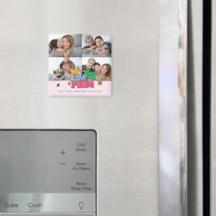 We Love You Mum 4 Photos Magnet
