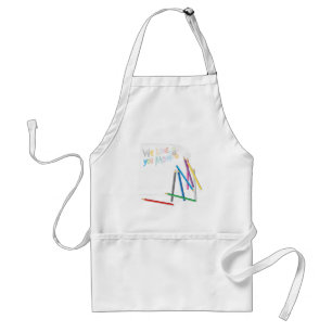 We Love You Mum Hand-Drawn Crayon Art Standard Apron