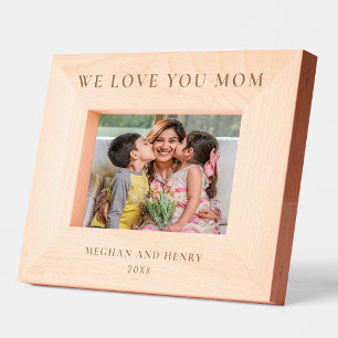 We Love You Mum Personalised Photo Frame Gift