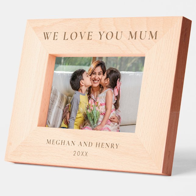 We Love You Mum Personalised Photo Frame Gift (Creator Uploaded)