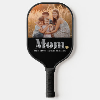 We Love You Mum Photo Gift Pickleball Paddle