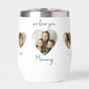We Love You Mummy Heart Photos Water Bottle