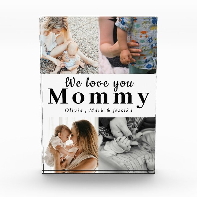 We Love You Mummy Personalised Photo Collage  (Front)