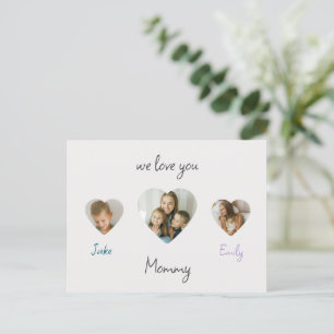 We Love You Mummy - Personalised Photos Card