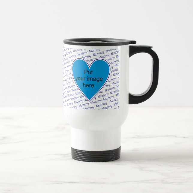 We love you Mummy - personalize with photo Travel Mug (Right)