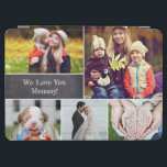 We love you Mummy Photo Collage chalkboard iPad Air Cover<br><div class="desc">Protect your tablet case and choose your most beloved photos to cover this design for mum. Easily customise the images, and words. "We Love You Mummy" says so much already but change it up as you'd like. Mum will be excited to receive such a thoughtful gift. Give it to her...</div>
