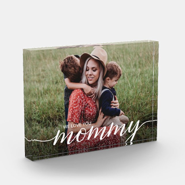We love you mummy Script Custom photo template (Left)
