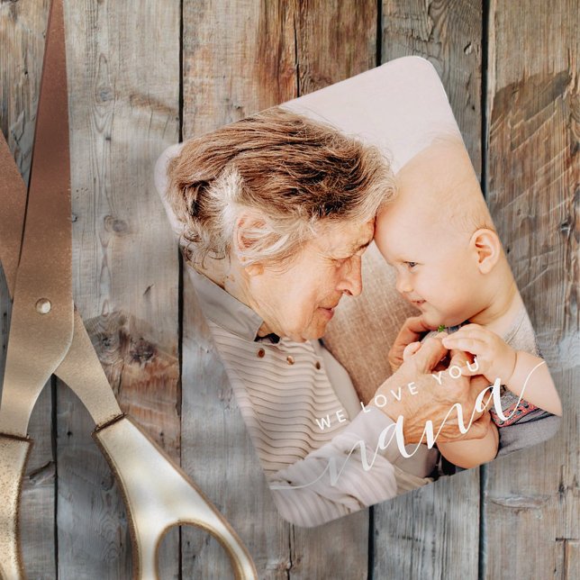 We Love You Nana Modern Classic Photo Magnet (Creator Uploaded)