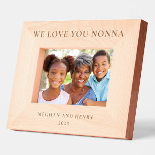 We Love You Nonna Personalised Photo Frame Gift