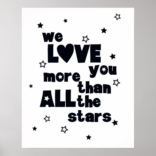 We LOVE you Nursery Poster (Front)