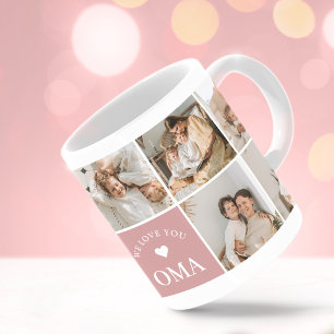 We Love You Oma Personalised Photo Coffee Mug