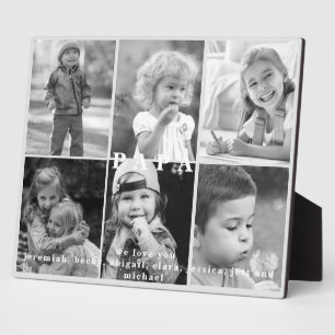 We love You Papa Names Photo Collage Plaque