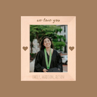 We Love You Personalised Engraved Picture Frame