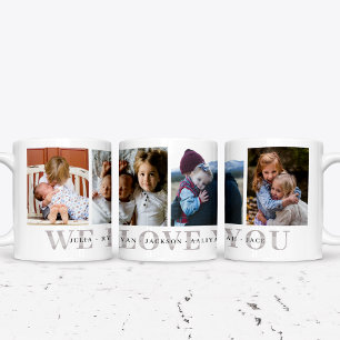 We Love You Personalised Photo Mug