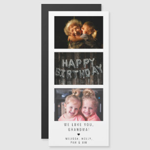 "We love you" Personalised Photo Strip Message