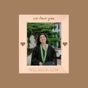 We Love You Personalized Engraved Picture Frame