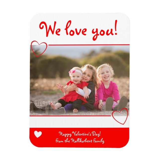 We love you | Photo Magnet (Vertical)