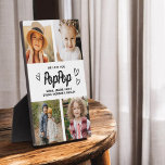 We Love You PopPop Grandpa Photo Collage Plaque<br><div class="desc">The PopPop We Love You Heart Modern Photo Collage Plaque is a touching and personalised gift that showcases your love for your grandfather. This beautifully designed plaque features a heart-shaped photo collage, allowing you to add your favourite family pictures in a modern and stylish layout. The heartfelt "We Love You,...</div>